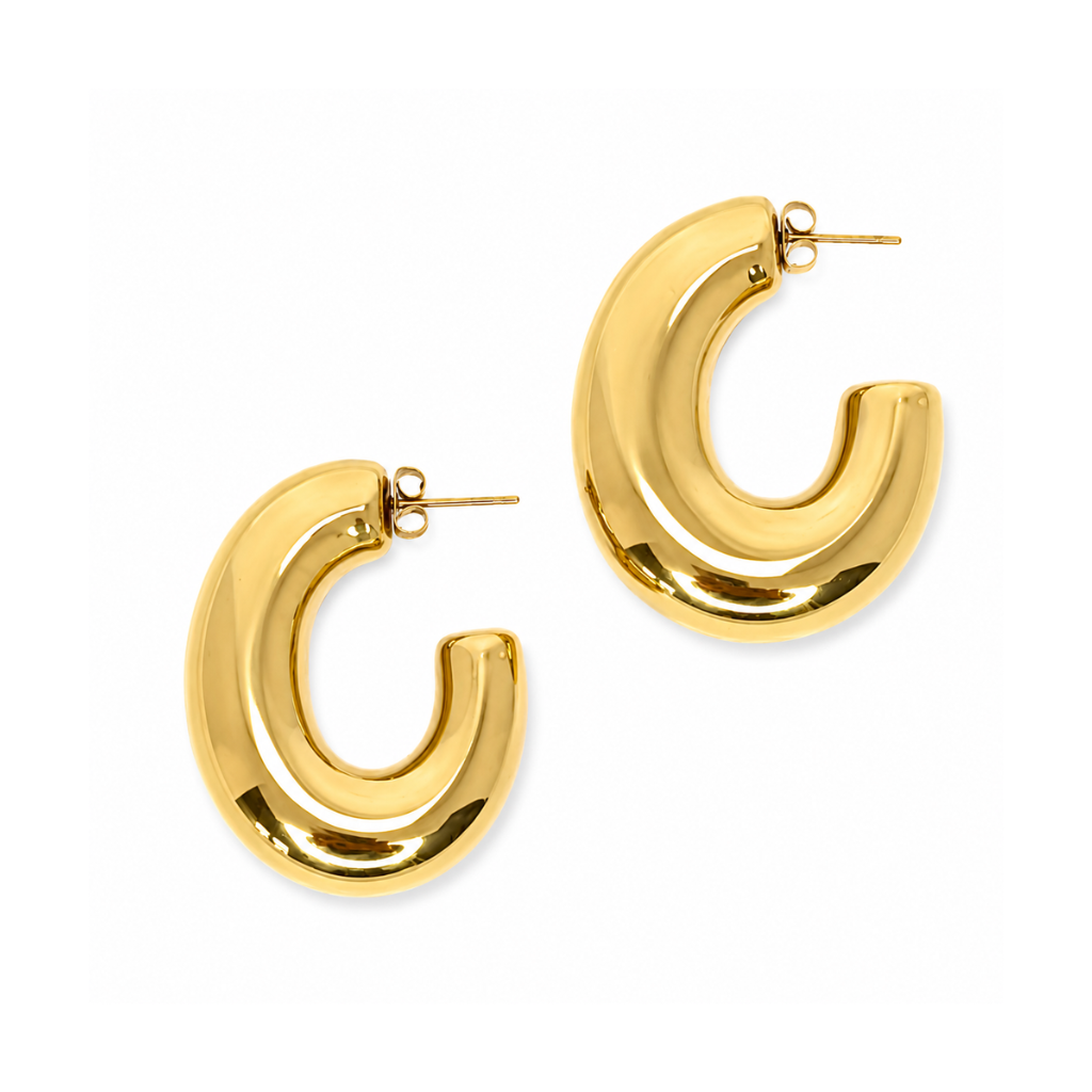 Gold Puff C-Hoop