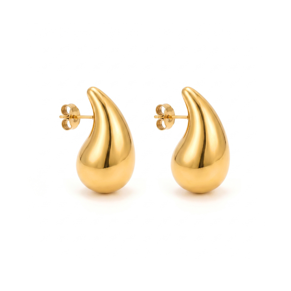 Gold Teardrop Earring