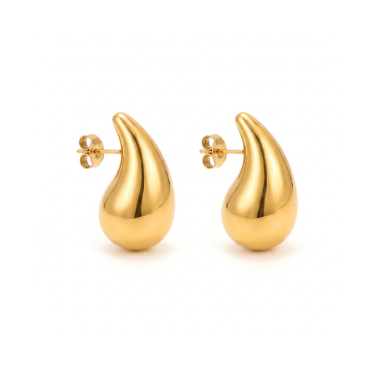 Gold Teardrop Earring