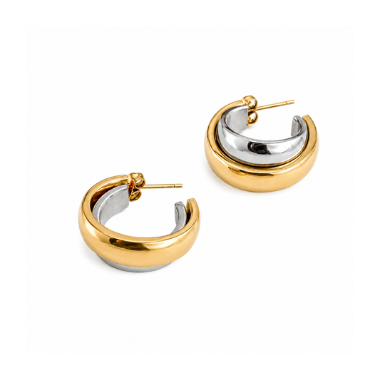 Small Two-Tone C-Hoop