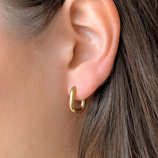 Small Gold U-Shape Huggies