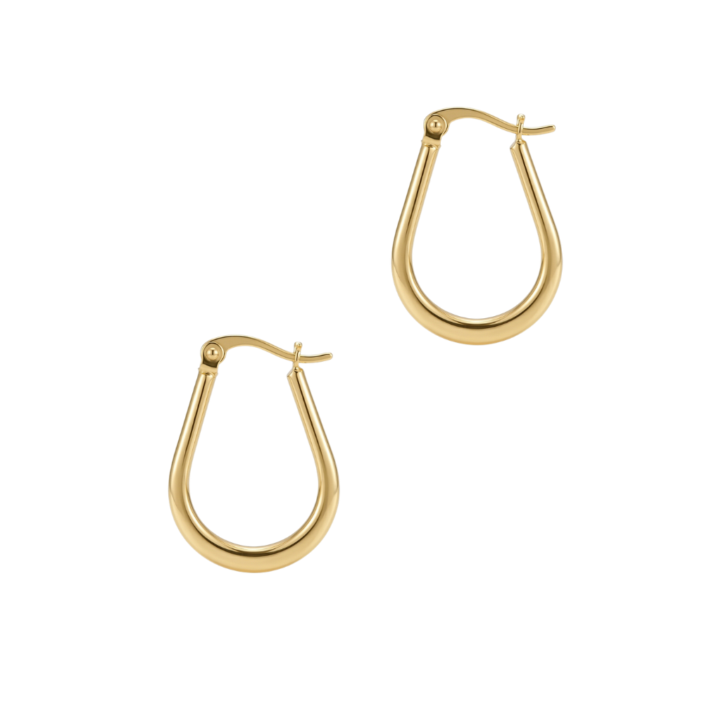 Gold Horseshoe Hoop