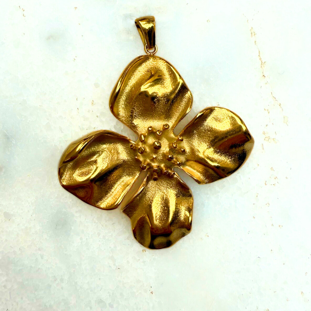 Gold Flower Charm
