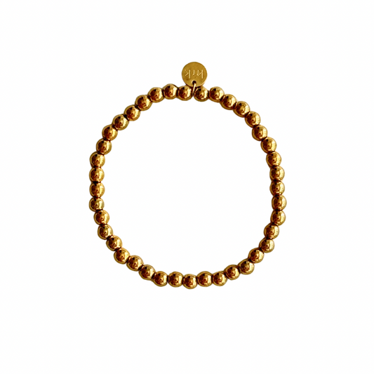 5mm Gold Bead Stretch Bracelet