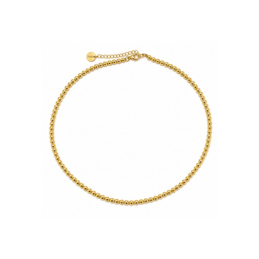4mm Gold Bead Necklace
