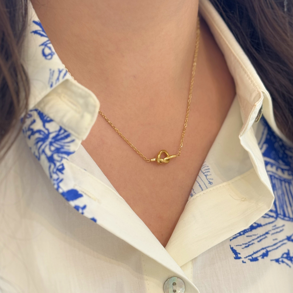 Gold Knot Necklace