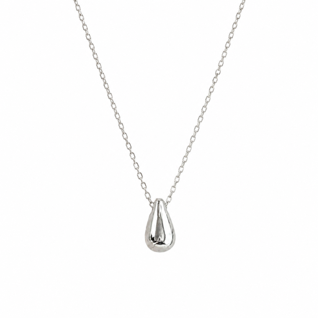 Silver Tear Drop Necklace