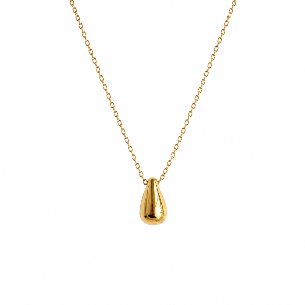 Gold Teardrop Necklace