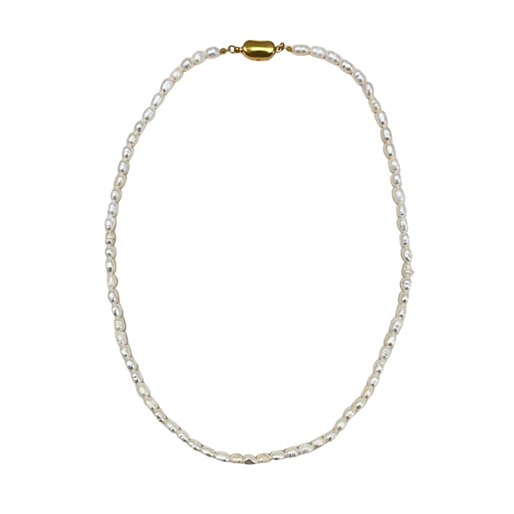 Freshwater Pearl Strand Necklace with 18kt Gold Vermeil Clasp