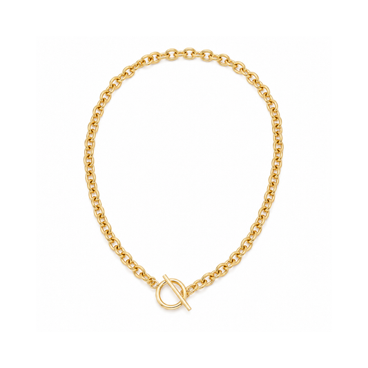 Gold Toggle Clasp Necklace
