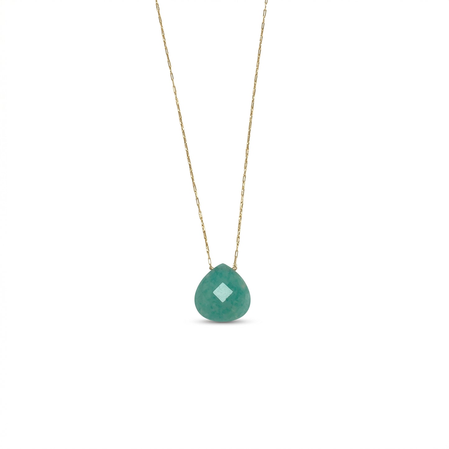 Natural Amazonite Pendant Necklace