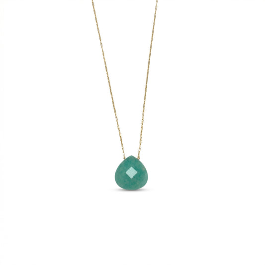 Natural Amazonite Pendant Necklace