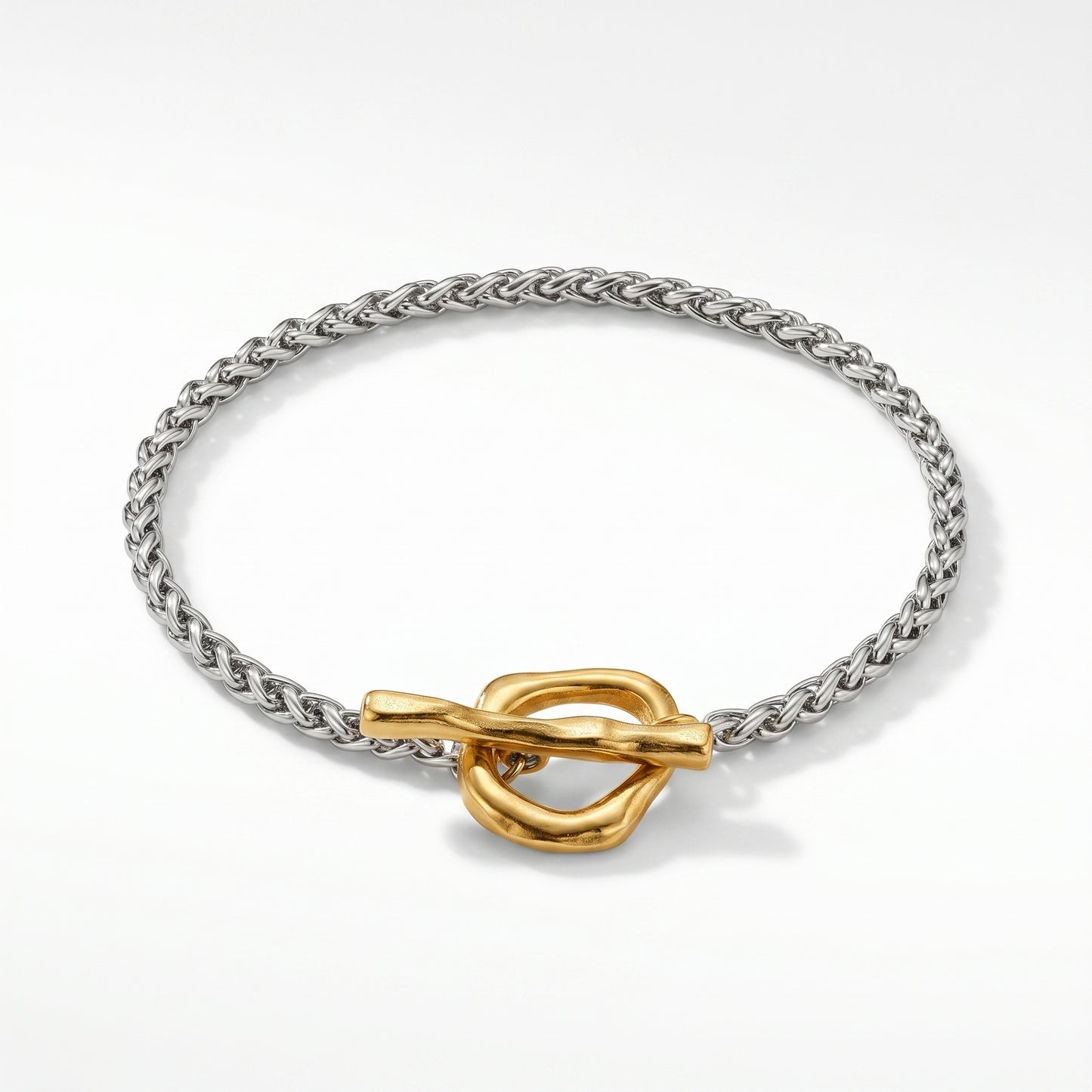 Two-Tone Toggle Clasp Bracelet